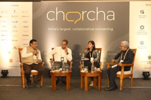 Panel at Charcha 2025, titled 'Beyond Supply: Has India’s Human Capital Equation for AI Gone Askew?'